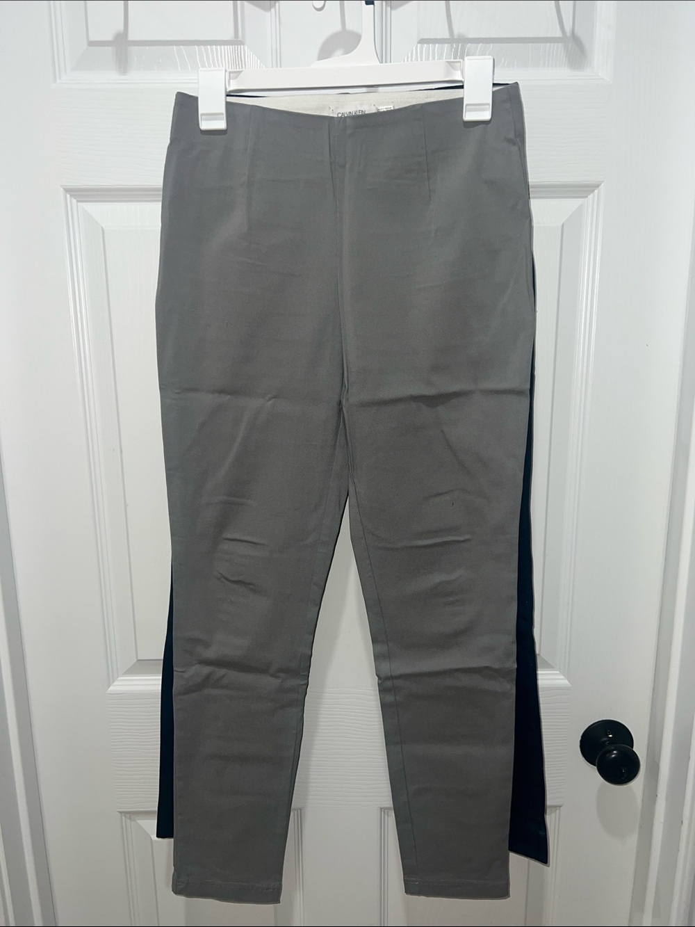 Women’s Gray & Navy Slim Dress Pants